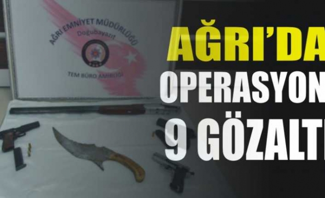 Ağrı da Terör Operasyonu