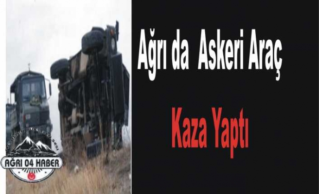 Ağrı da Jandarma Aracı Kaza Yaptı