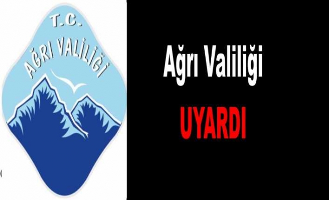 Ağrı Valiliği Açıklık Getirdi