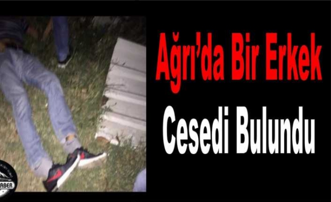 Ağrı da Bir Erkek Cesedi Bulundu