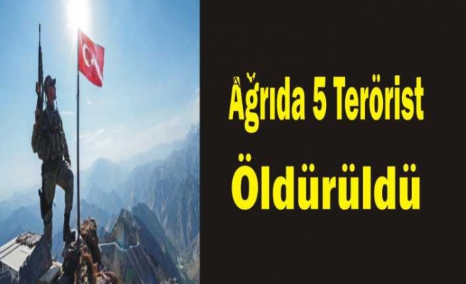 Ağrı da Terör Operasyonları Devam Ediyor