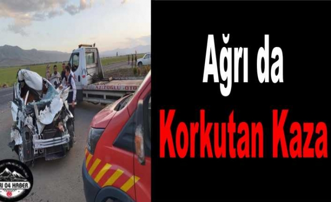 Ağrıda Trafik Kazası 4 Yaralı