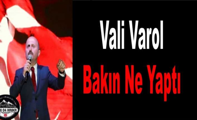 Vali Osman Varol ''O'' Detayı Görmezden Gelmedi