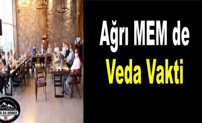 Ağrı MEM de Veda Vakti