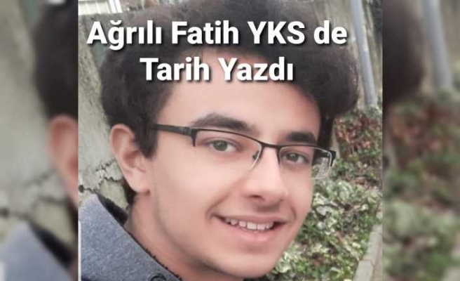 Ağrılı Öğrenci YKS de Türkiye Derecesi Yaptı