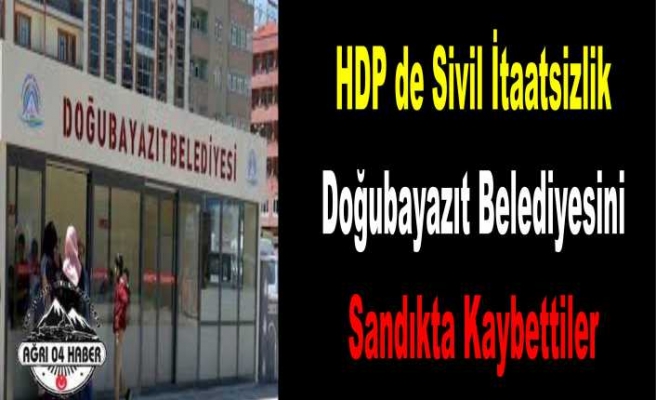 HDP  Doğubayazıt Belediyesini Sandıkta Kaybetti