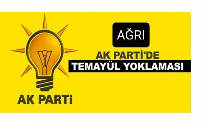 Ağrı Ak Parti Merkez İlçe Temayül Yoklaması Yapılıyor