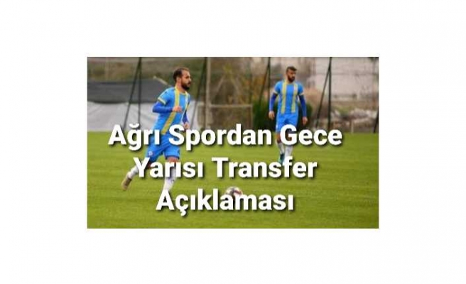 Ağrı Spor'a 2 Yeni Transfer