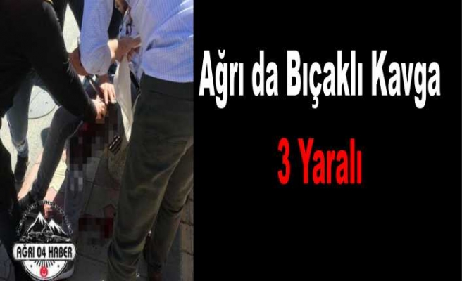 Ağrı da Bıçaklı Kavga 3 Yaralı