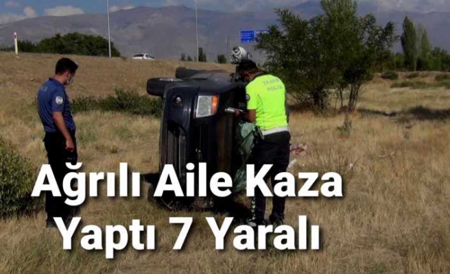 Düğün Giden Aile Erzincan da Kaza Yaptı  7 Yaralı