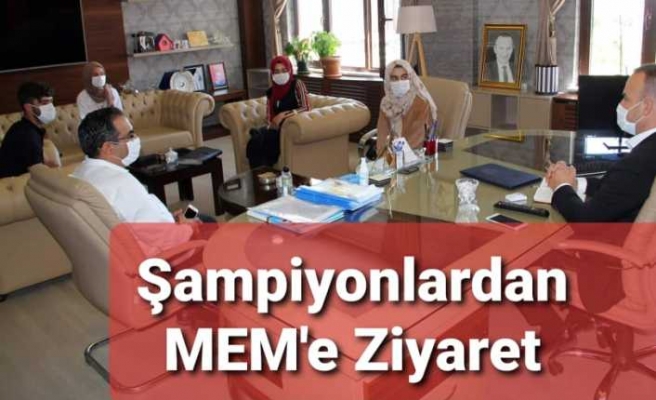 Şampiyonlar Ağrı MEM'i Ziyaret Etti