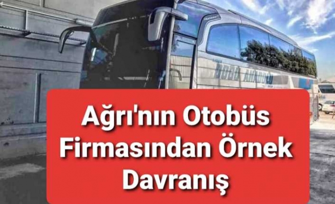 Ağrı'nın Otobüs Firmasından İzmir'e Dostluk Eli