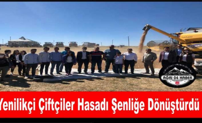 Ağrı da Yenilikçi Çiftçiler Hasadı Şenliğe Dönüştürdü