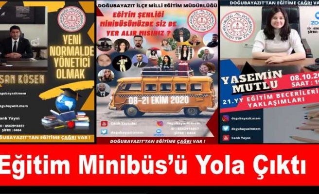 Eğitim Minübüsü Ağrı'dan Yola Çıktı