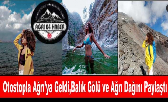 Gezgin Rabia Saçıkara Ağrı Görsellerini Paylaştı