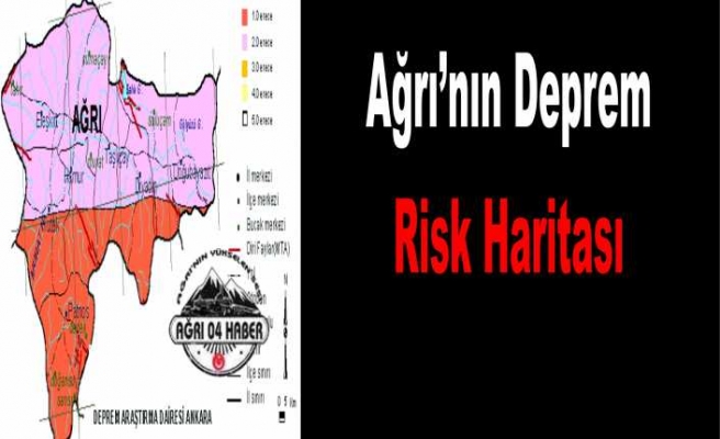 Ağrı Deprem Haritası ve Riski Taşıyan Bölgeler