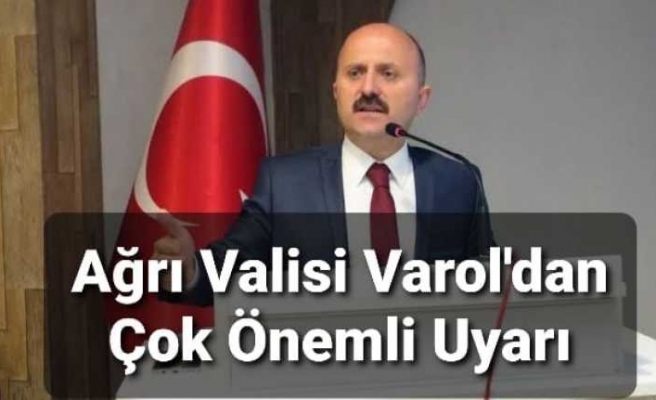 Ağrı Valiliğinden Çok Önemli Salgın Uyarısı