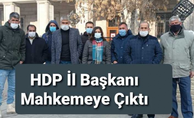 Ağrı da HDP'li Yöneticiler Mahkemeye Çıkarıldı.
