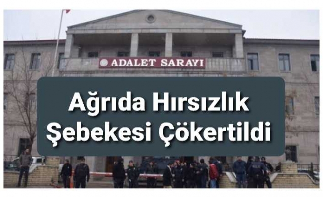 Ağrı da Hırsızlık Çetesi Çökertildi