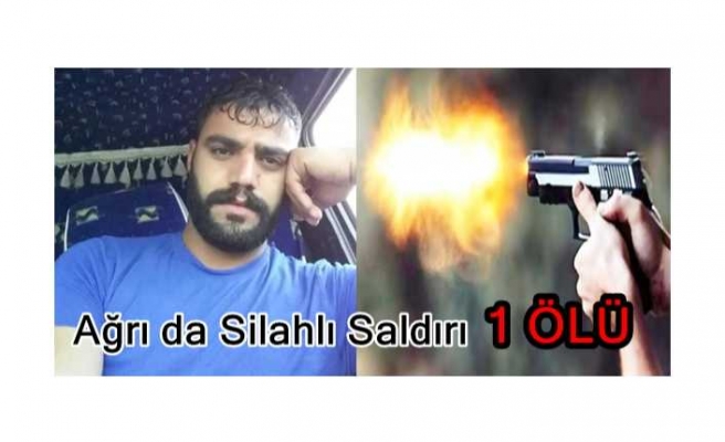 Ağrı da Silahlı Saldırıda 1 Kişi Yaşamını Yitirdi