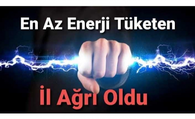 Ağrı Enerji Tüketiminde  Türkiye'de İlk Sırada Yer Aldı