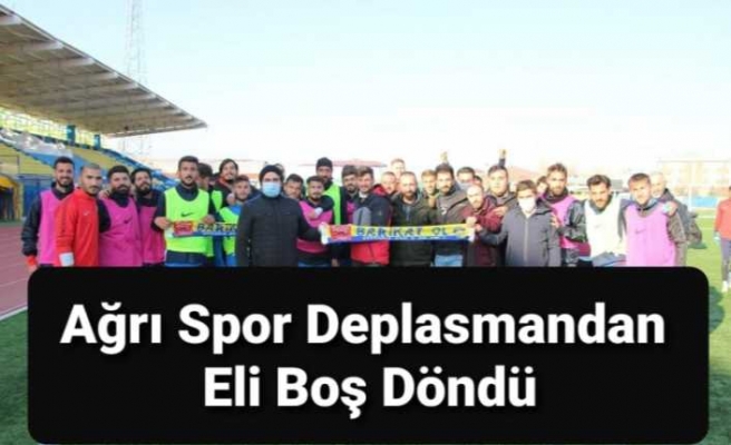 Ağrı Spor Deplasmanda  3 Puanı Hediye Etti