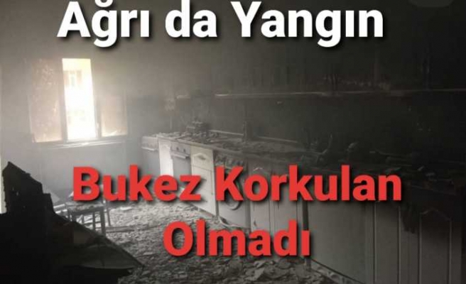 Ağrıda Bir Ev Yanarak Kullanılamaz Hale Geldi