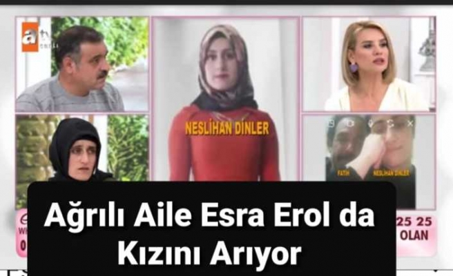 Zorla Alıkonan Ağrılı Genç Kız'ın Ailesi Esra Erol'un Programına  Katıldı