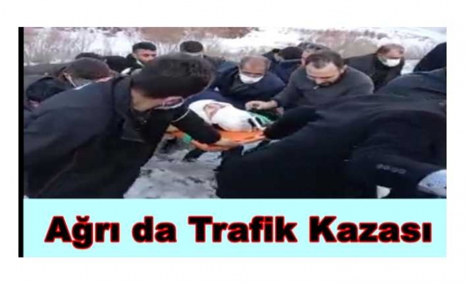 Ağrı da ''Ölüm Yolu'' Olarak Bilinen Bölgede Kaza 2 Yaralı