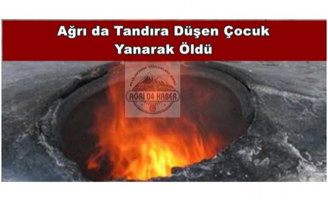 Ağrı'da Tandıra Düşen Çocuk Feci Şekilde Yanarak Öldü