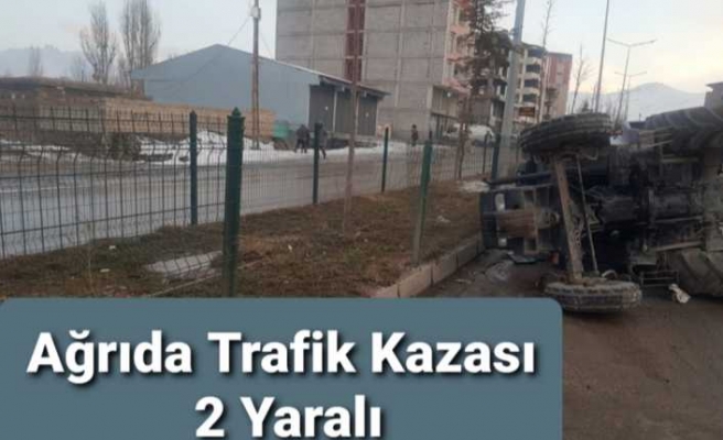 Ağrı da Trafik Kazası 2 Yaralı