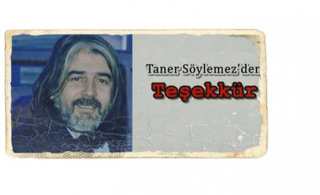 Taner Söylemez'den Teşekkür Mesajı