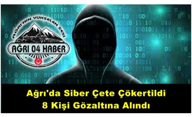 Ağrı'da 5 Milyon Lira  Dolandıran 8 Kişilik Çete Çökertildi