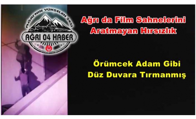 Ağrı da Film Sahnelerini Aratmayan Hırsızlık