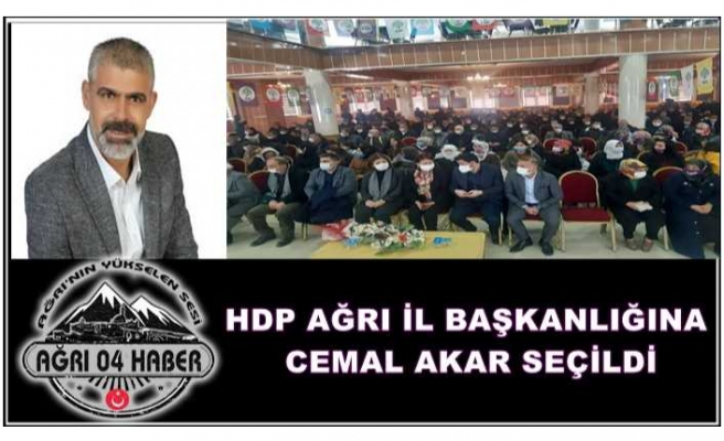 HDP Ağrı İl Başkanlığı Kongresi Tek Adayla Yapılıyor