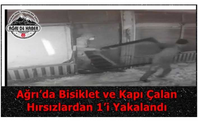 Ağrı’da Bisiklet ve Kapı Çalan Hırsızlardan 1’i Yakalandı