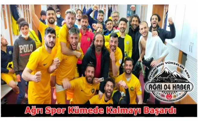 Ağrı Spor Kümede Kalmayı Garantiledi