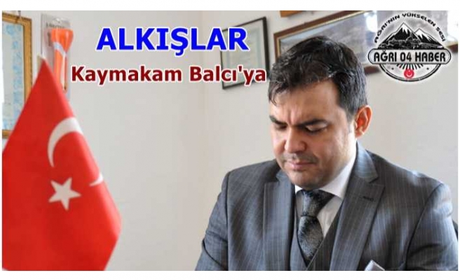 Alkışlar Kaymakam Alper Balcı'ya