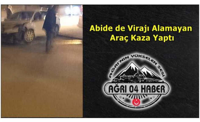 Ağrı'da Maddi Hasarlı Trafik Kazası