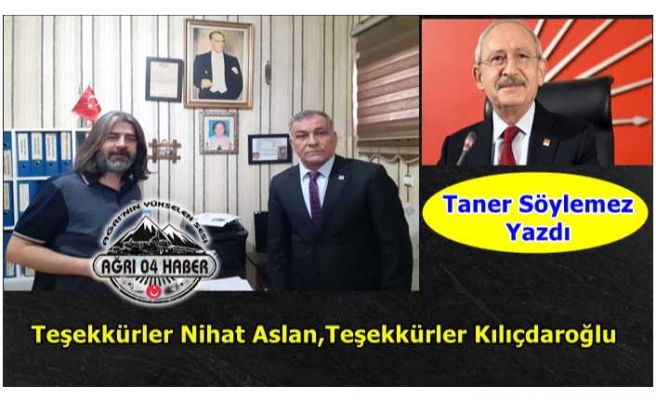 Teşekkürler Nihat Aslan,Teşekkürler Kılıçdaroğlu