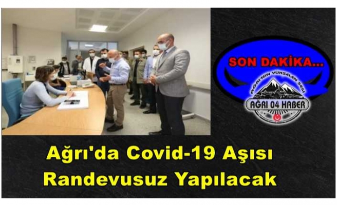 Covid-19 Aşısı İçin Randevu Şartı Kaldırıldı