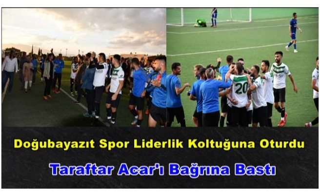 Doğubayazıt  Belediye Spor Liderlik Koltuğuna Oturdu