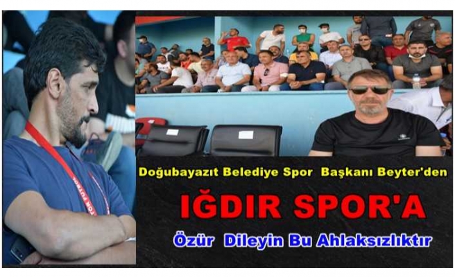 Iğdır Belediye Spor'dan Ahlaksız Paylaşım