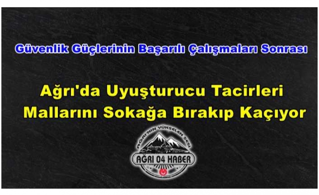 Uyuşturucu Tacirleri Kıskacı Aşamayınca Mallarını Bırakıp Kaçtılar