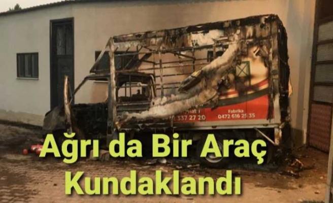 Ağrı da Araç Kundaklayan 2 Kişi Yakalandı