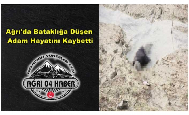 Ağrı'da Bataklığa Düşen  Adam Hayatını Kaybetti