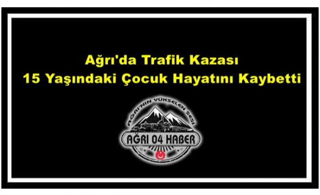 Ağrı'da Trafik Kazası 1 Ölü