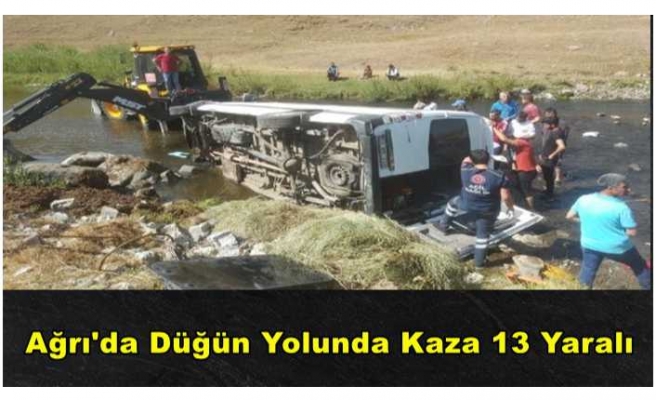 Düğün Yolunda Kaza 13 Yaralı