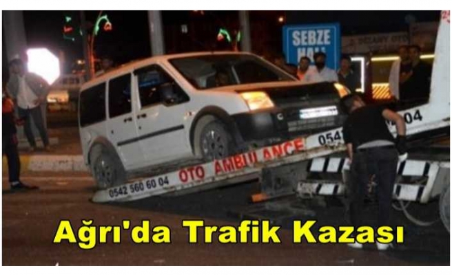 Ağrı'da Kaza 2 Yaralı