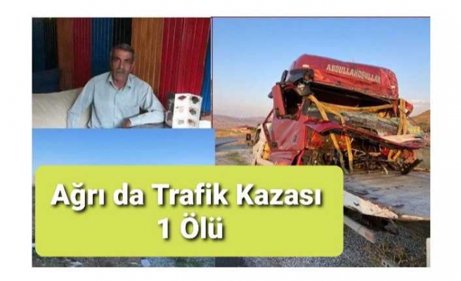 Ağrı'da Trafik Kazası 1 Ölü